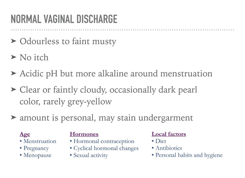 VAGINAL DISCHARGE Vaginal discharge - Physiotherapy Care